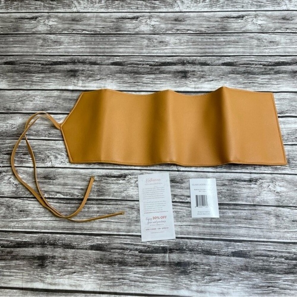 Glass Ladder & Co Katherine Tech Organizer Roll Vegan Leather Brown - Picture 3 of 13